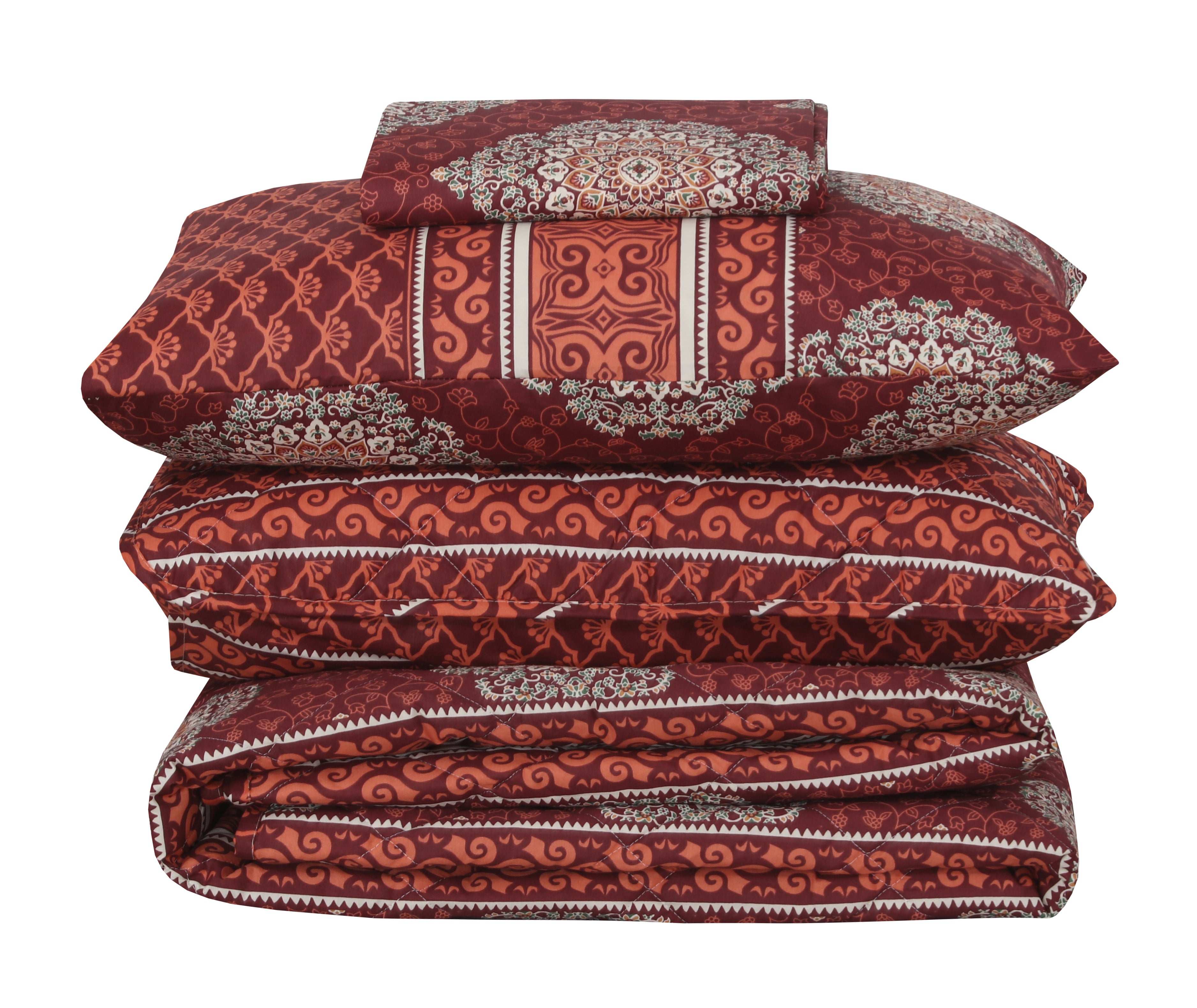 Quilted Comforter Set 6 Pcs Design 896