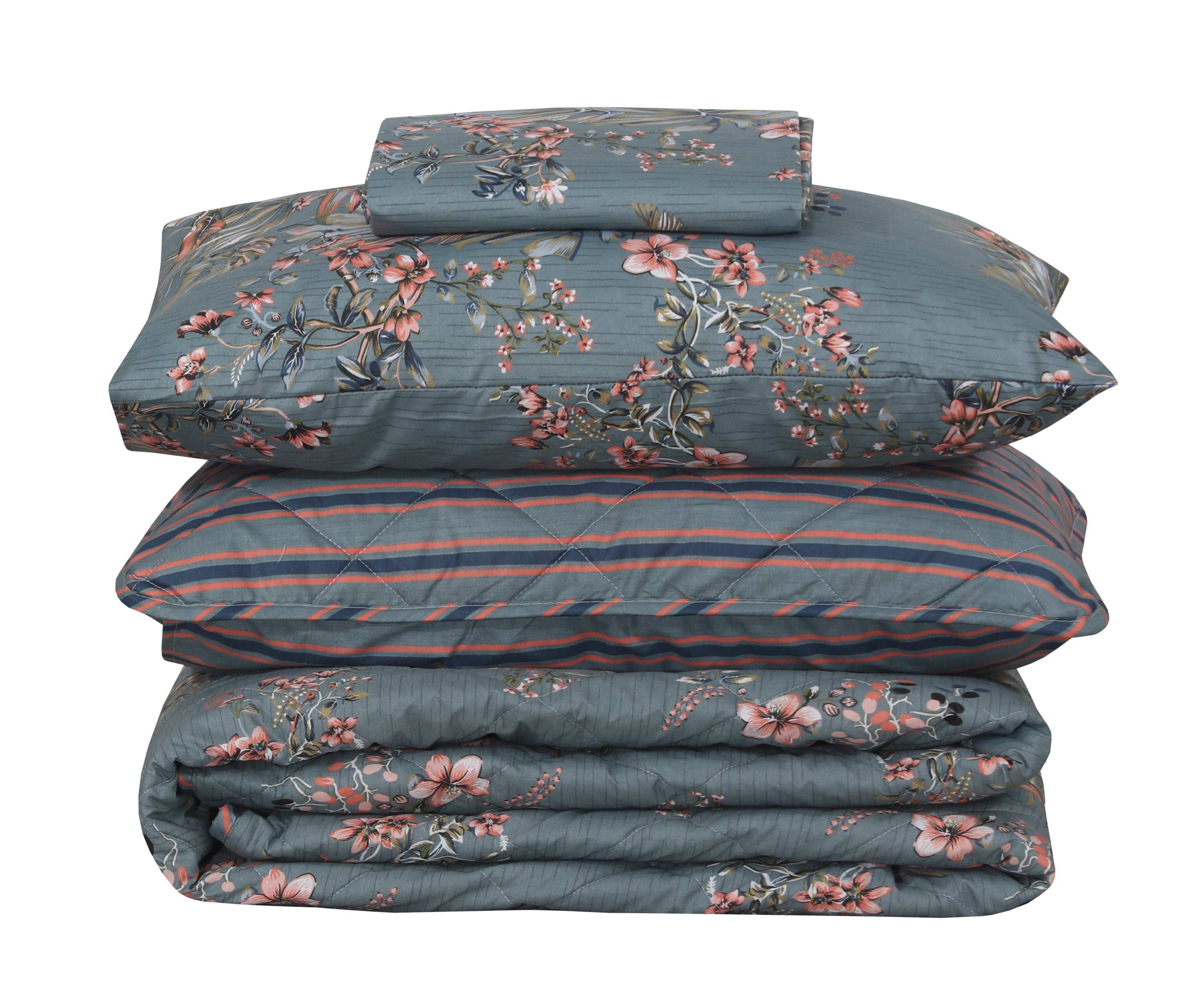 Quilted Comforter Set 6 Pcs Design 898