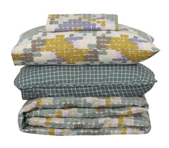 Quilted Comforter Set 6 Pcs Design 915