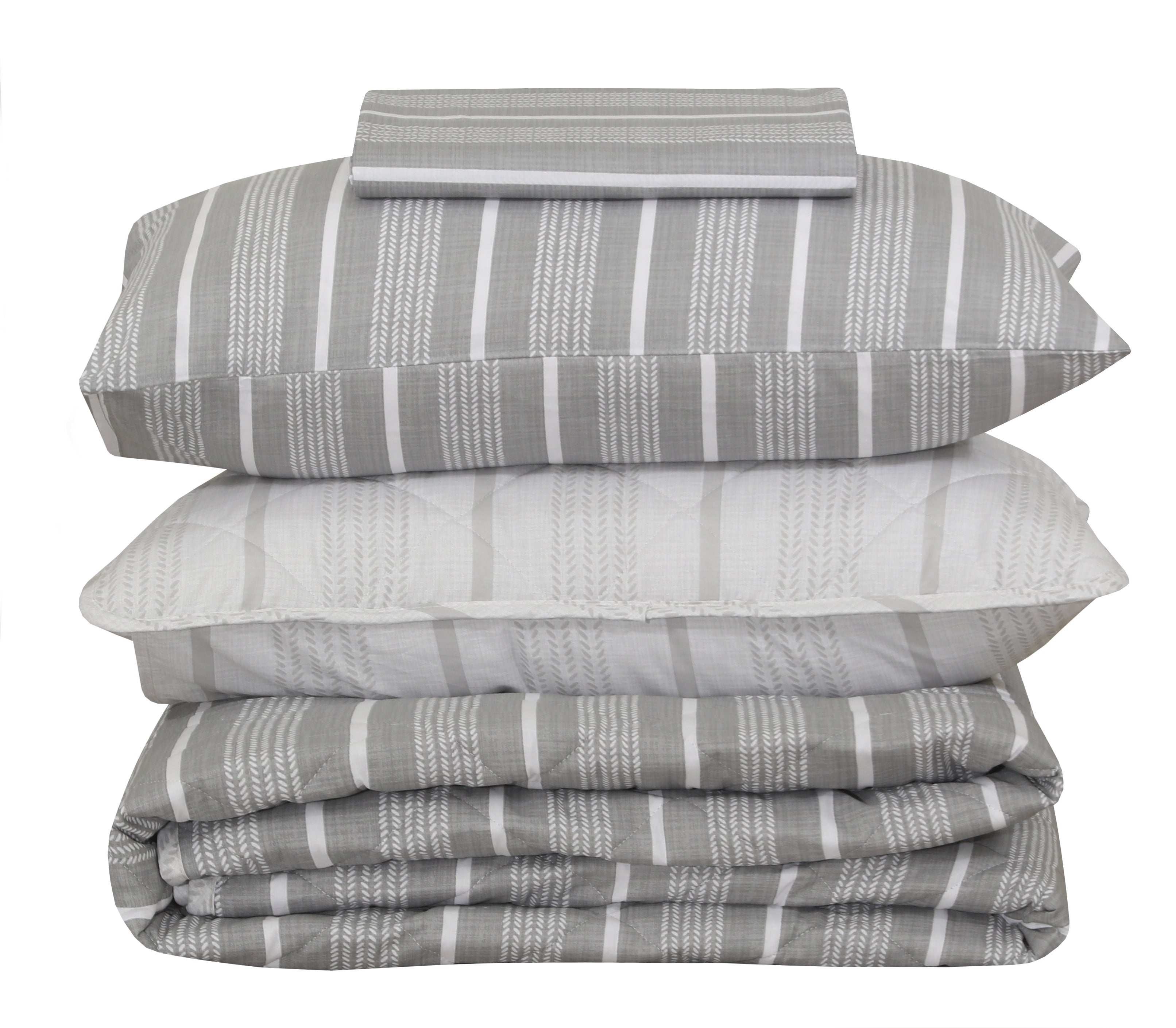 Quilted Comforter Set 6 Pcs Design 916