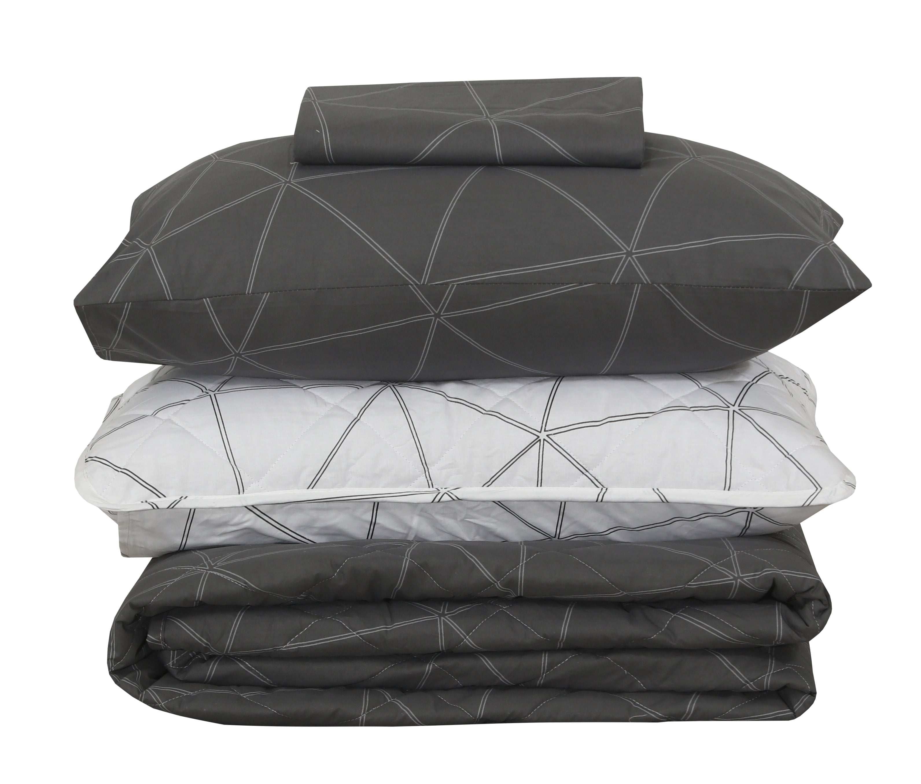 Quilted Comforter Set 6 Pcs Design 907