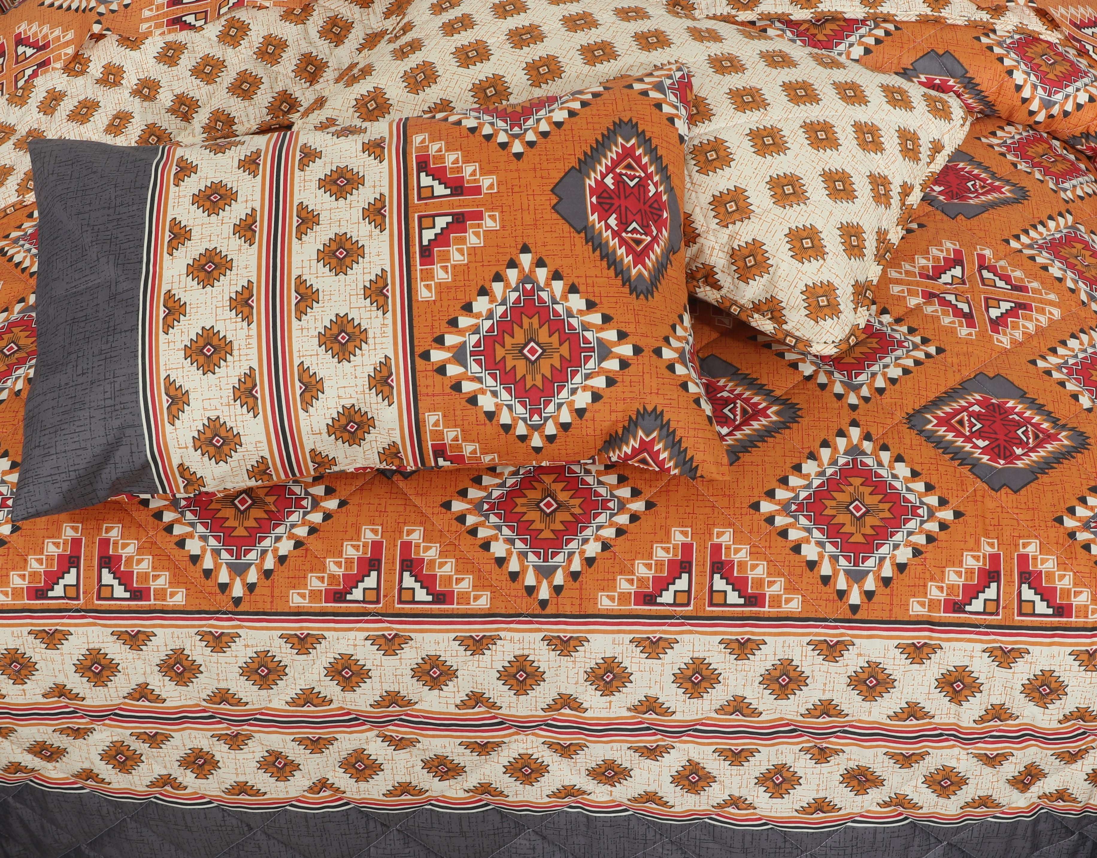 Quilted Comforter Set 6 Pcs Design 983
