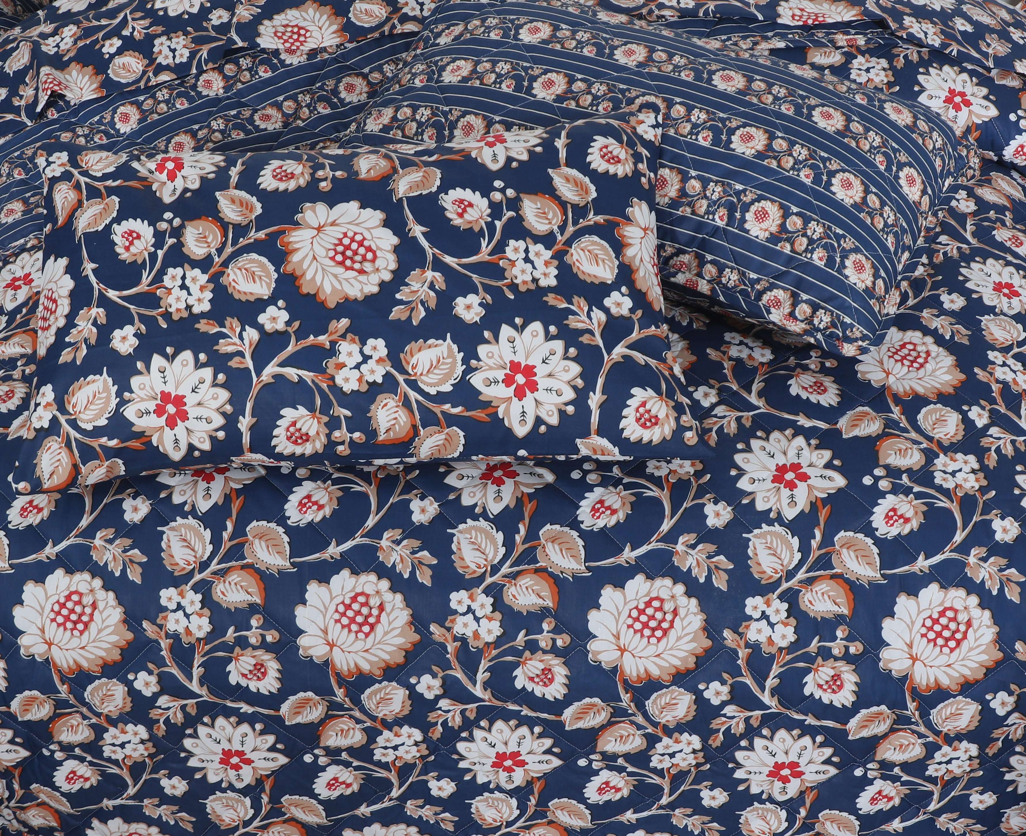 Quilted Comforter Set 6 Pcs Design 981