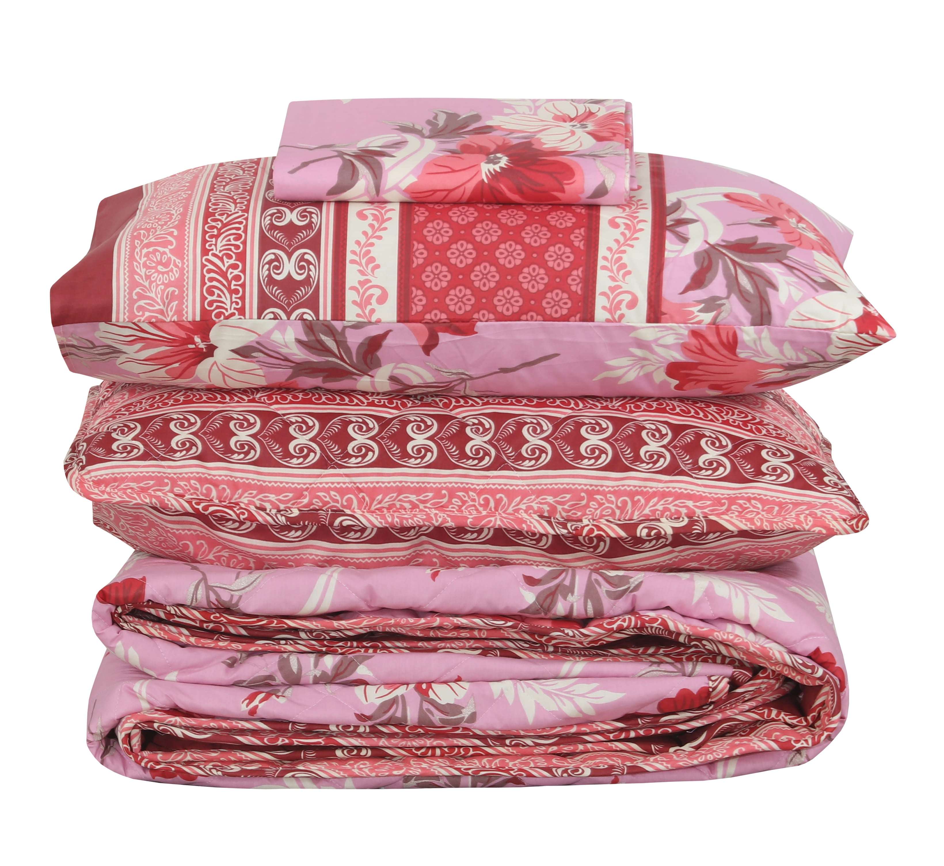Quilted Comforter Set 6 Pcs Design 988