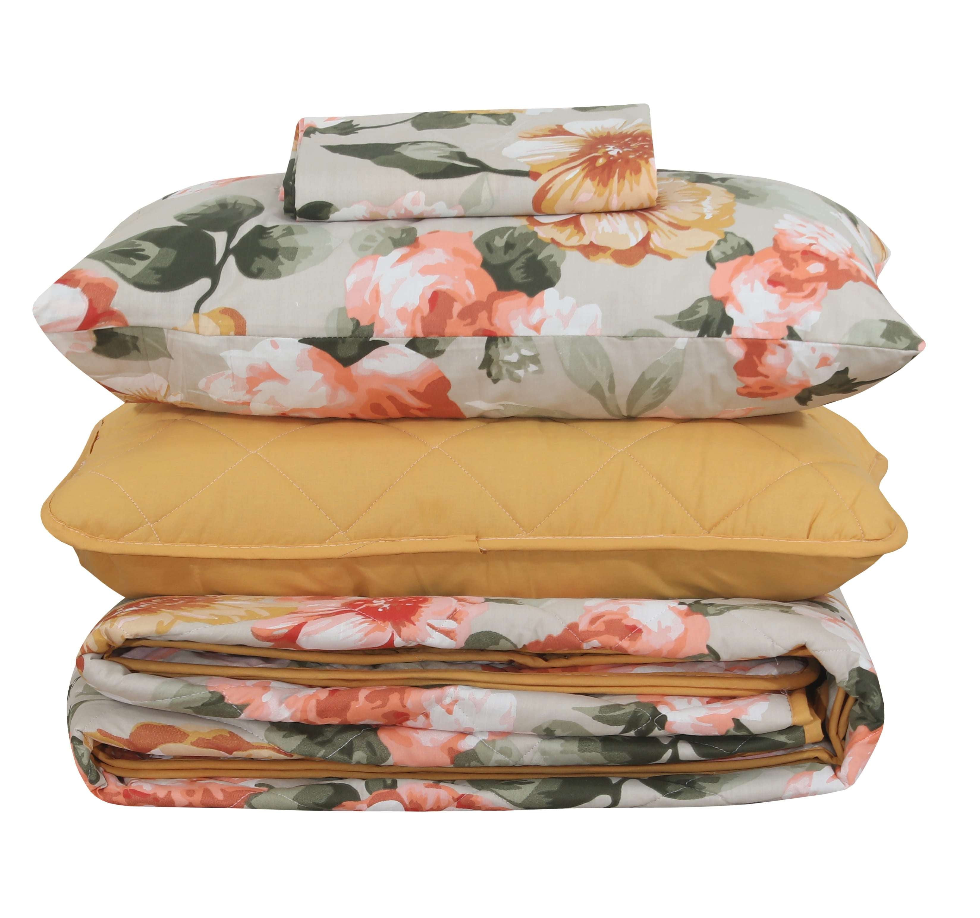 Quilted Comforter Set 6 Pcs Design 989