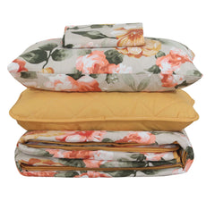 Quilted Comforter Set 6 Pcs Design 989