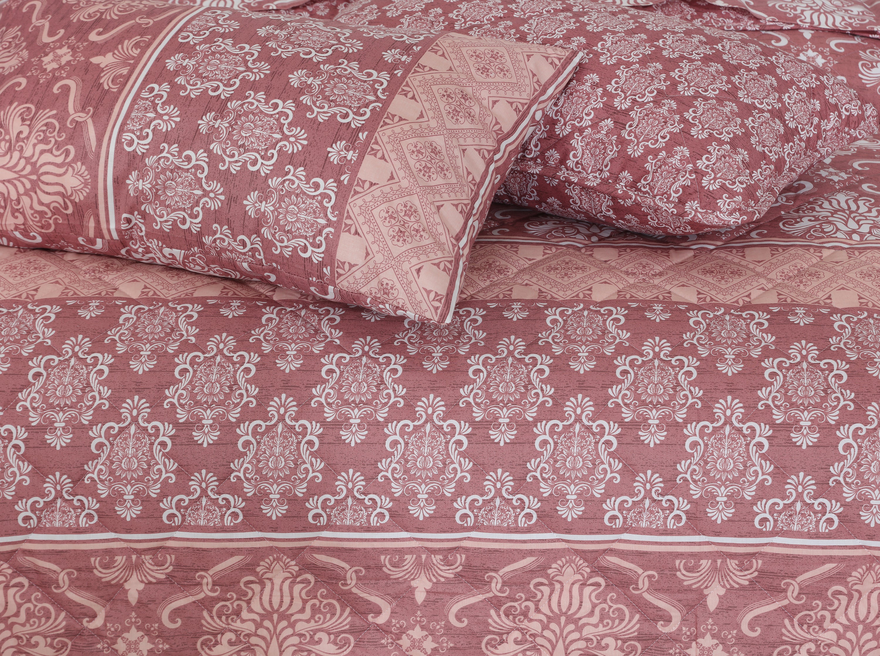 Quilted Comforter Set 6 Pcs Design 930