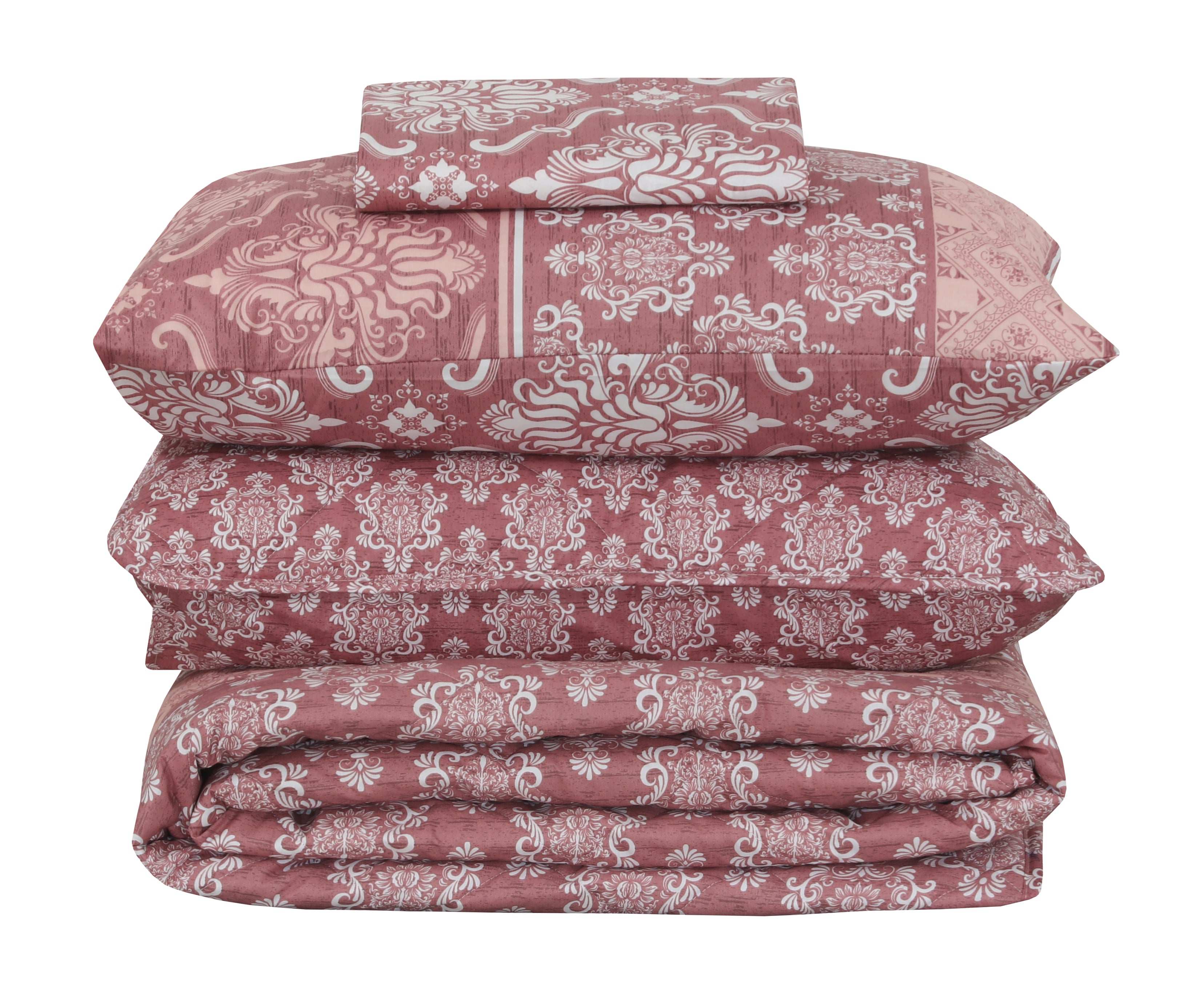 Quilted Comforter Set 6 Pcs Design 930