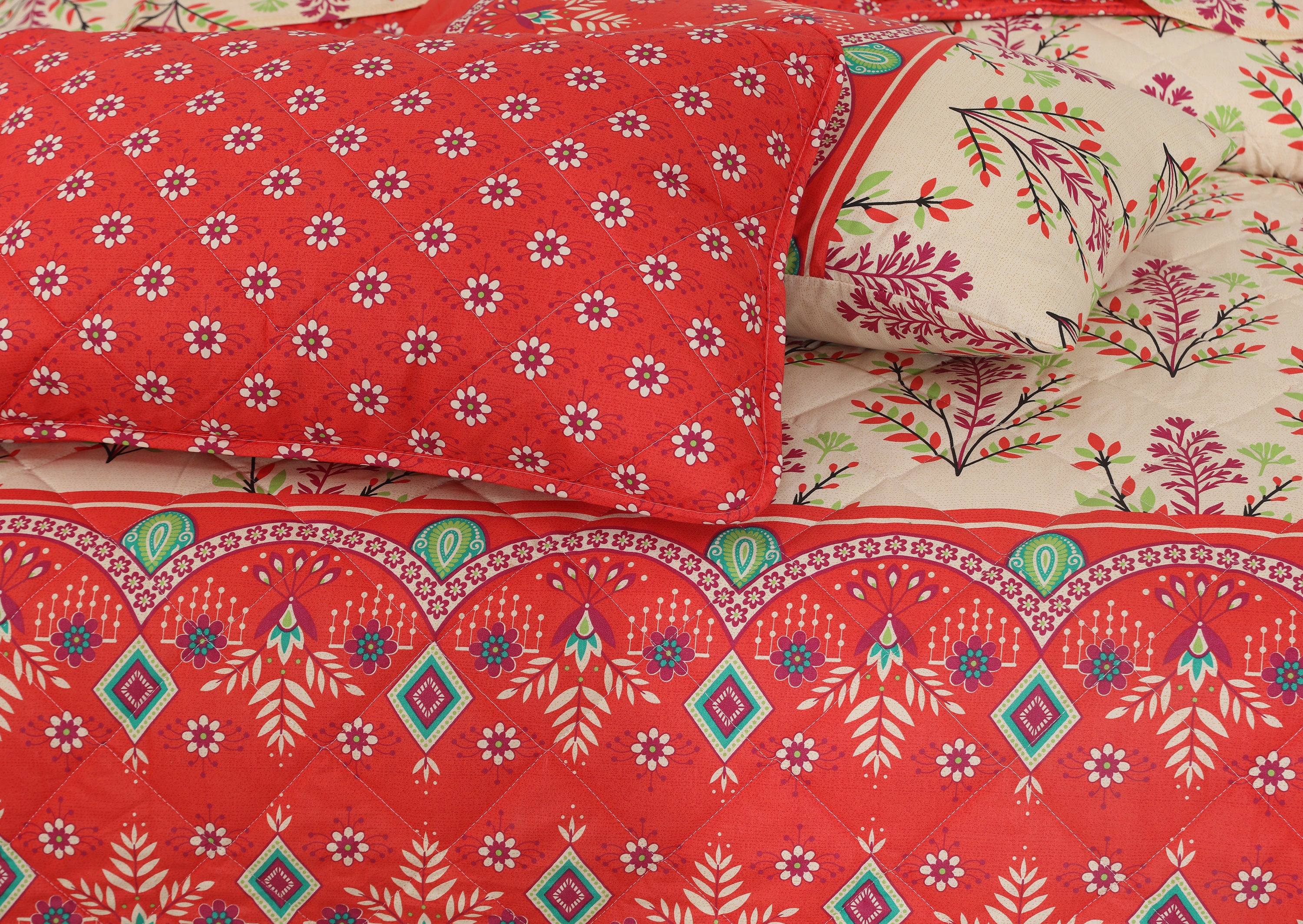 Quilted Comforter Set 6 Pcs Design 931