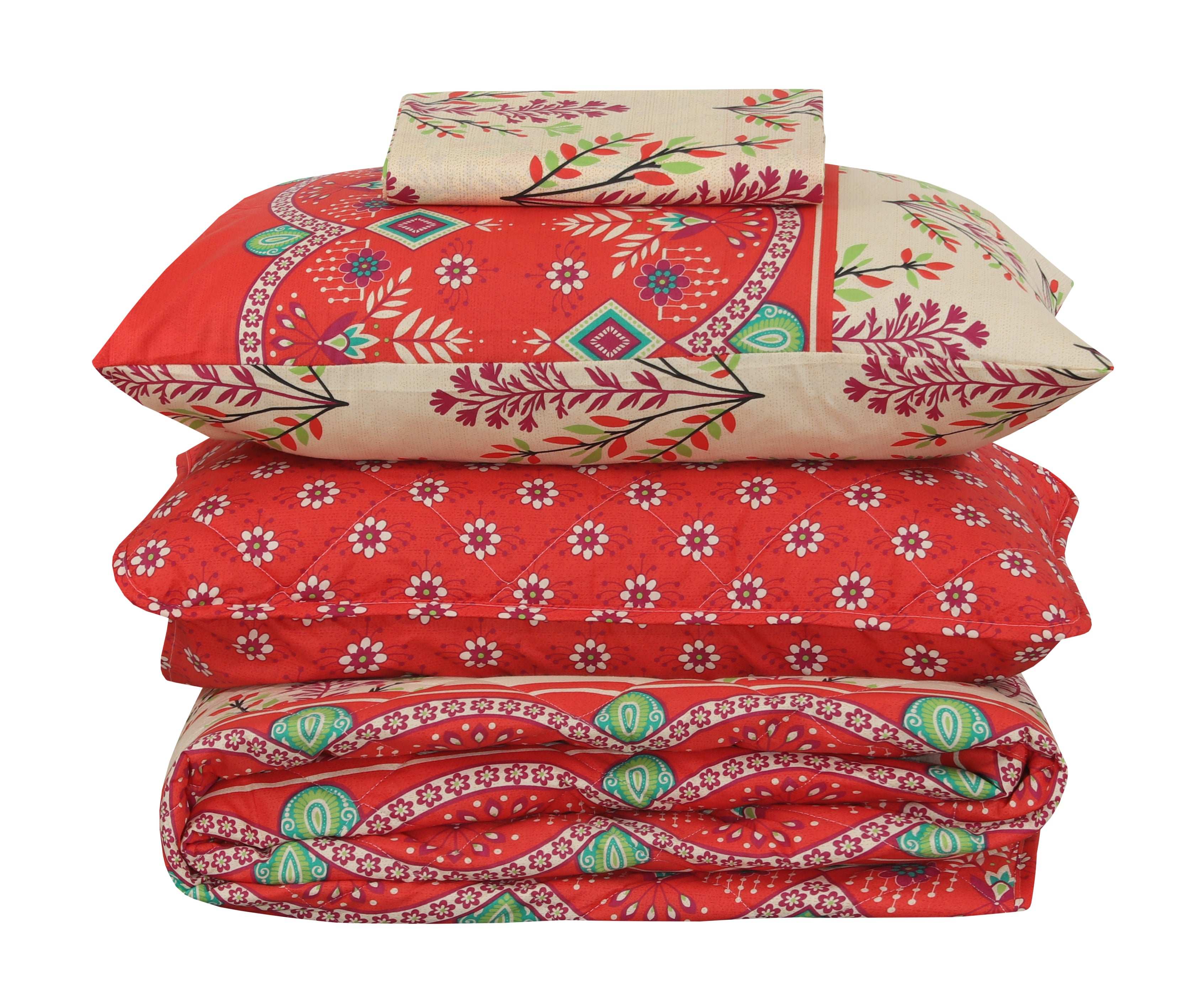 Quilted Comforter Set 6 Pcs Design 931