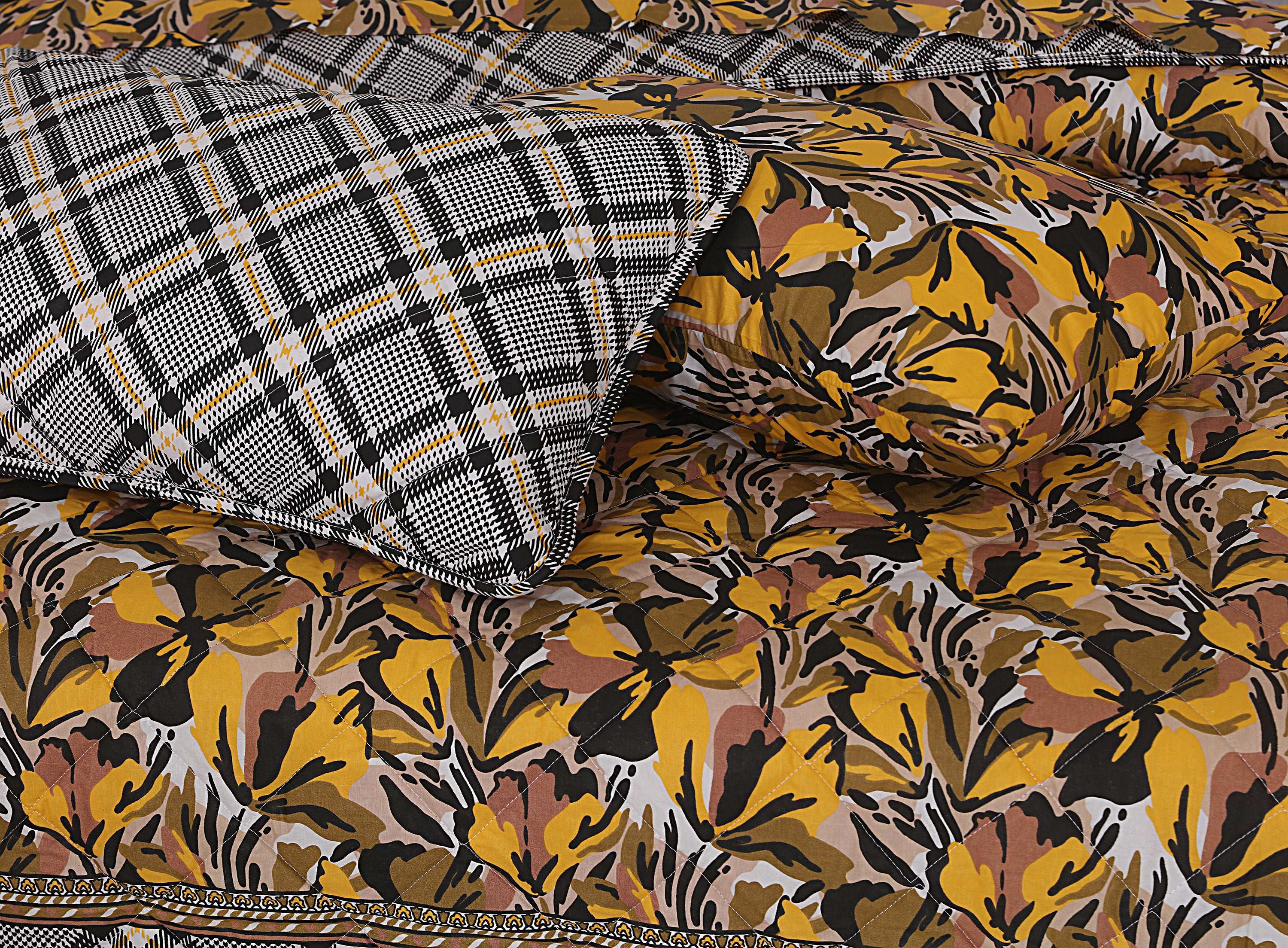 Quilted Comforter Set 6 Pcs Design 947