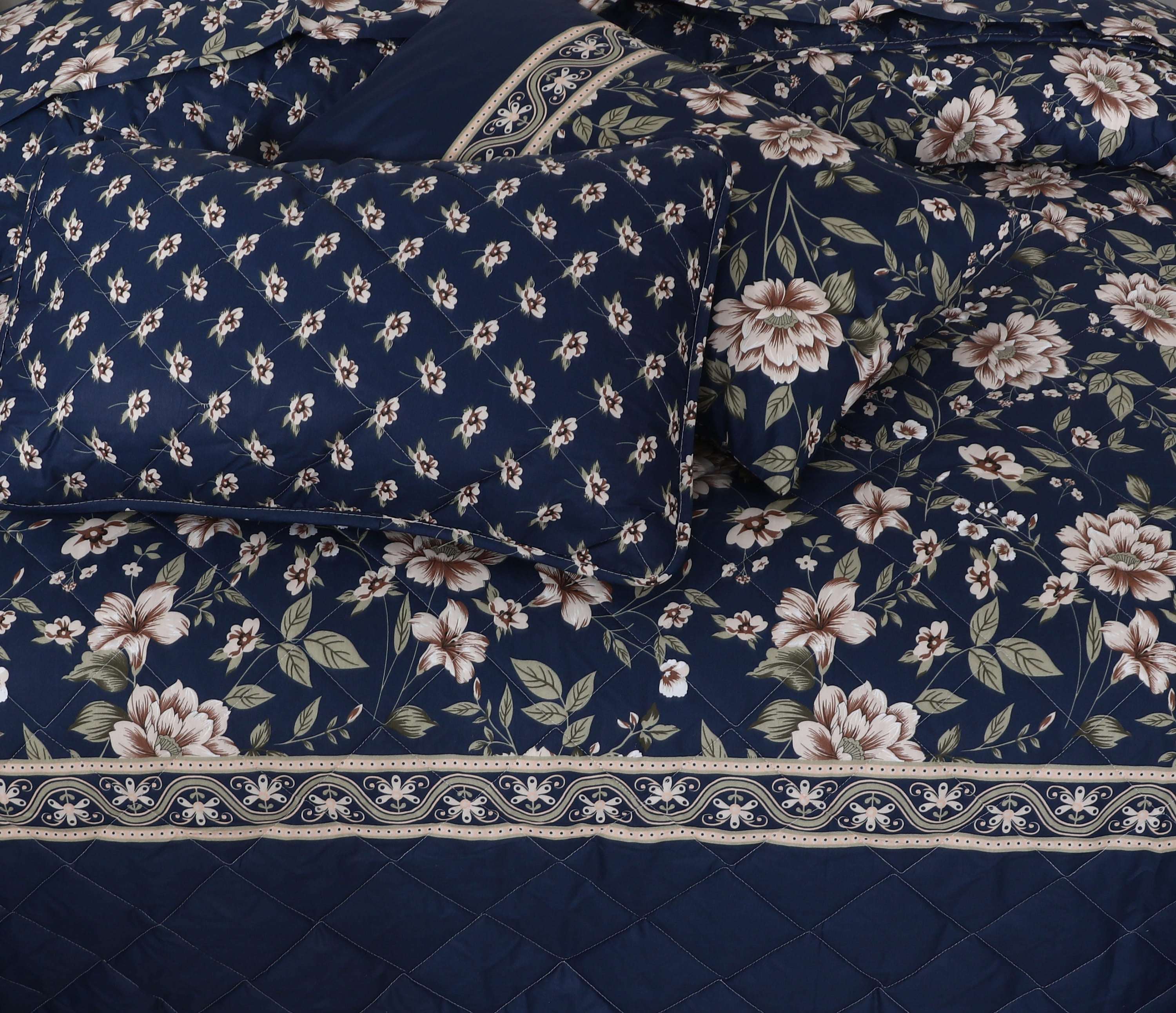 Quilted Comforter Set 6 Pcs Design 998