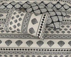 Floral Reversible Cotton Quilt Cover 6 Pcs Design #196