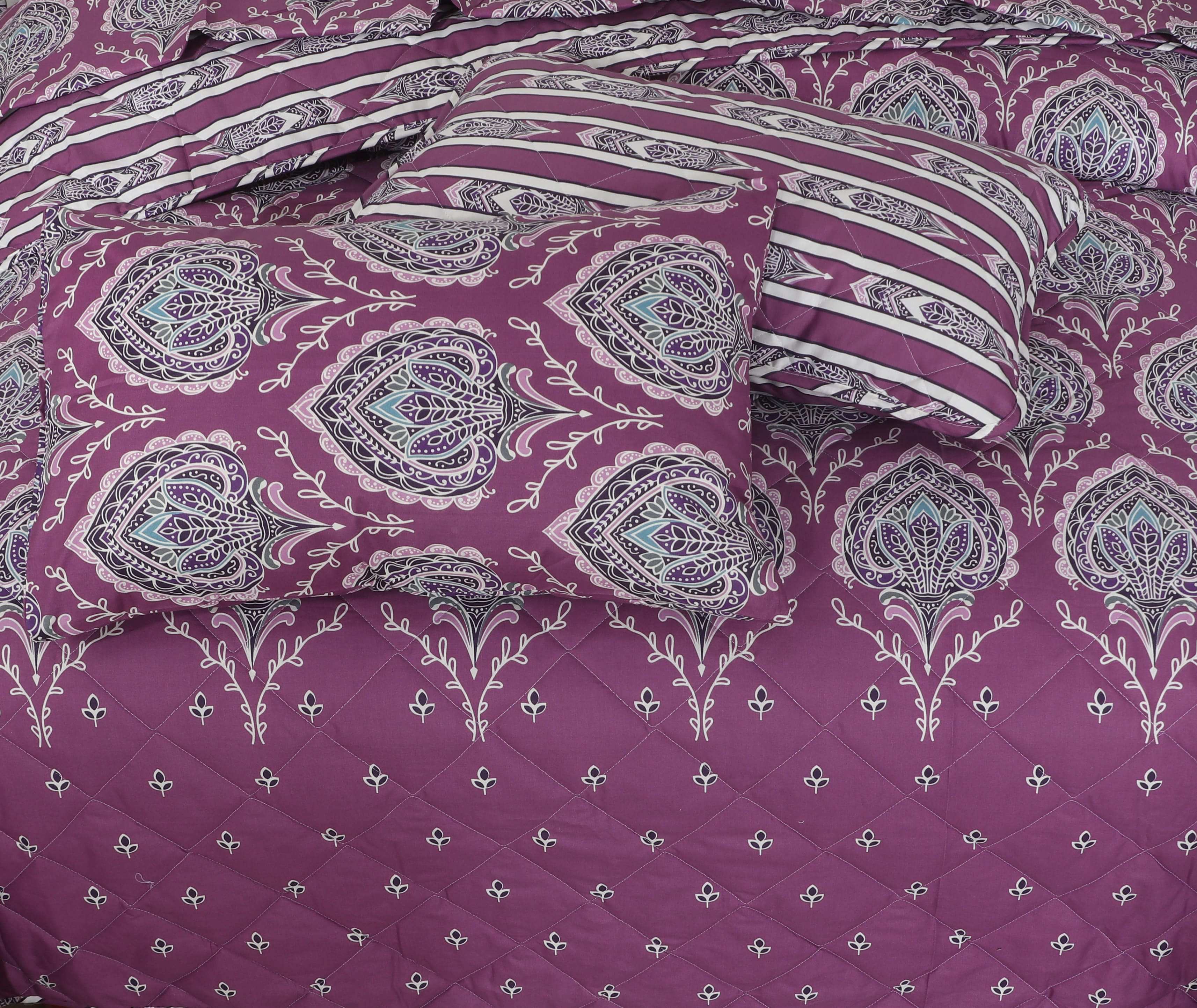 Quilted Comforter Set 6 Pcs Design 954