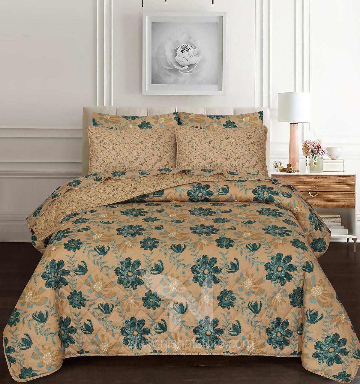 Quilted Comforter Set 6 Pcs Design 927