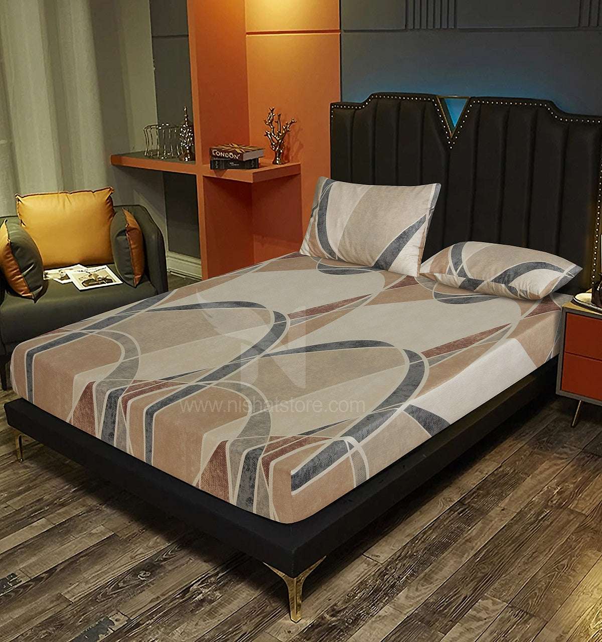 Fitted Double Bed Sheet DS# 280