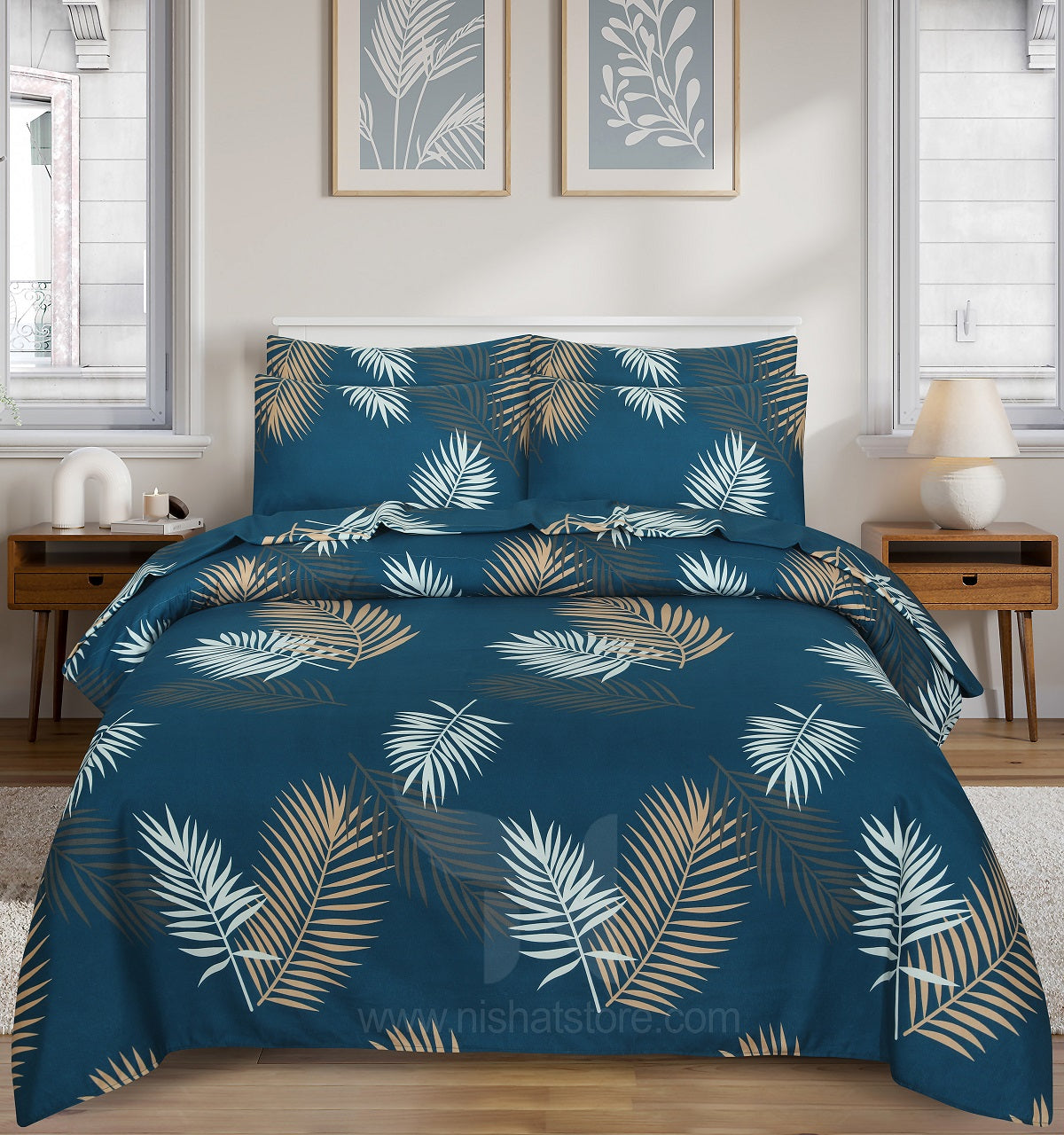 Floral  Quilt Cover 6 Pcs Design #225