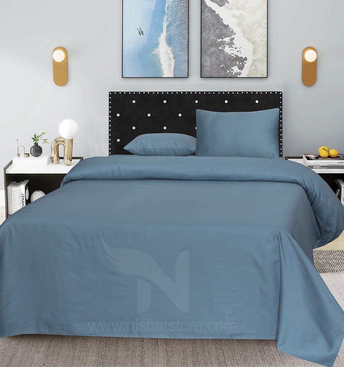 Plain Double Bed Sheet Design NC-S 147