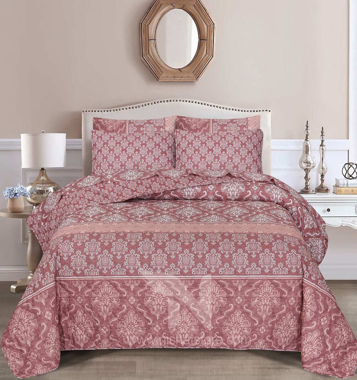 Quilted Comforter Set 6 Pcs Design 930