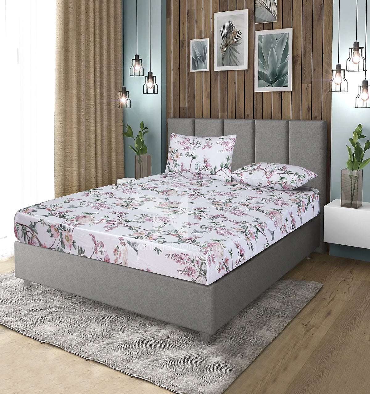 Fitted Double Bed Sheet DS# 385