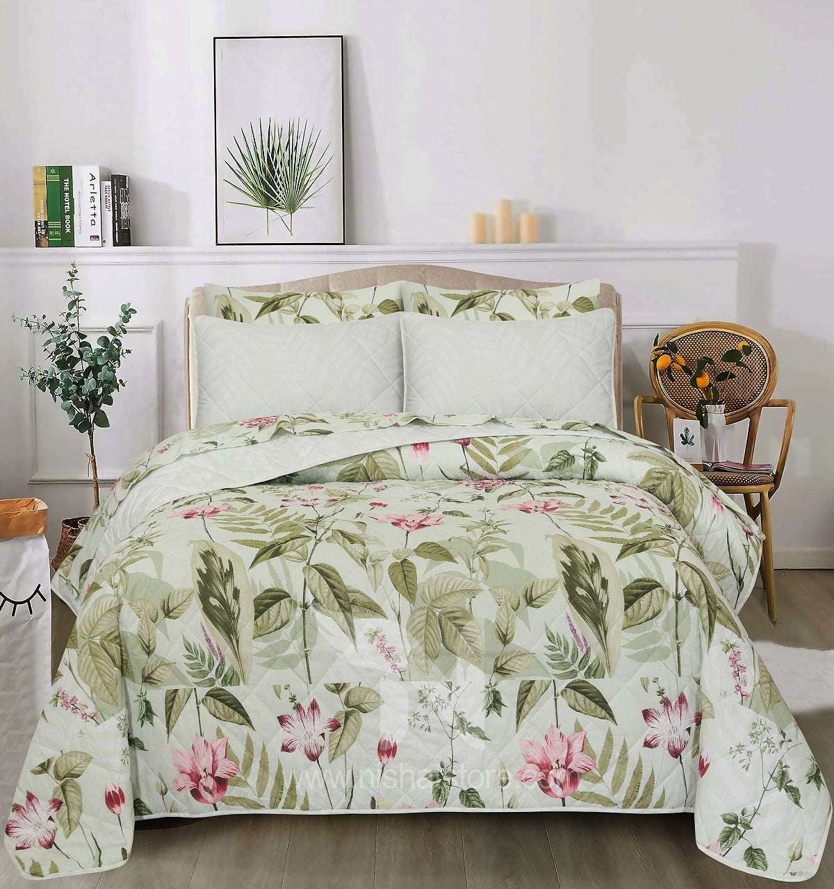 Quilted Comforter Set 6 Pcs Design 912