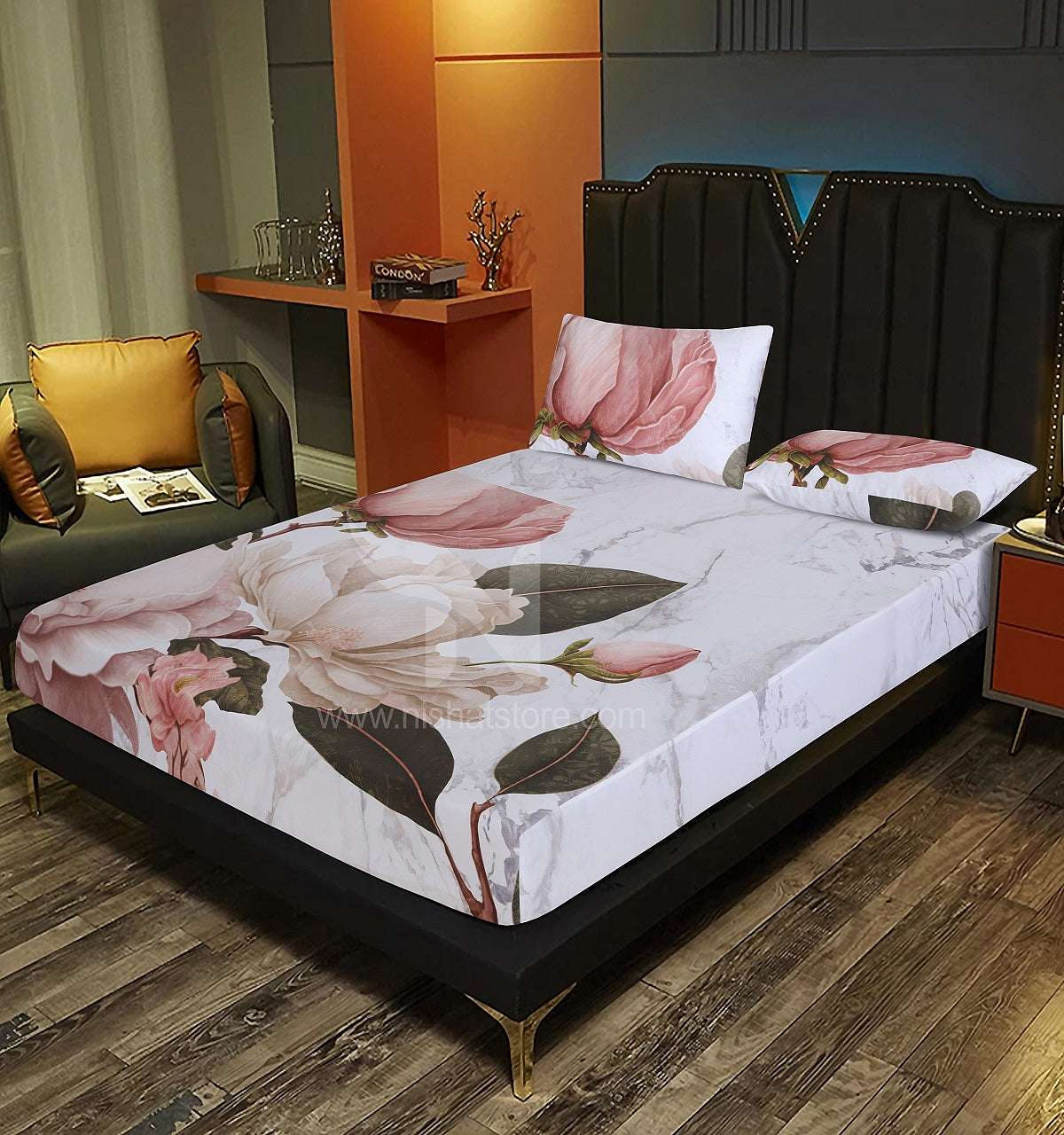 Fitted Double Bed Sheet DS# 289