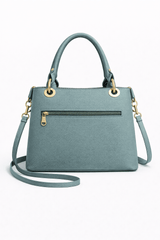 Montana West Vegan Leather Multi-Tone Handbag Aqua