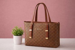 Chlèo Monogram Signature M Tote Bag – Classic Brown