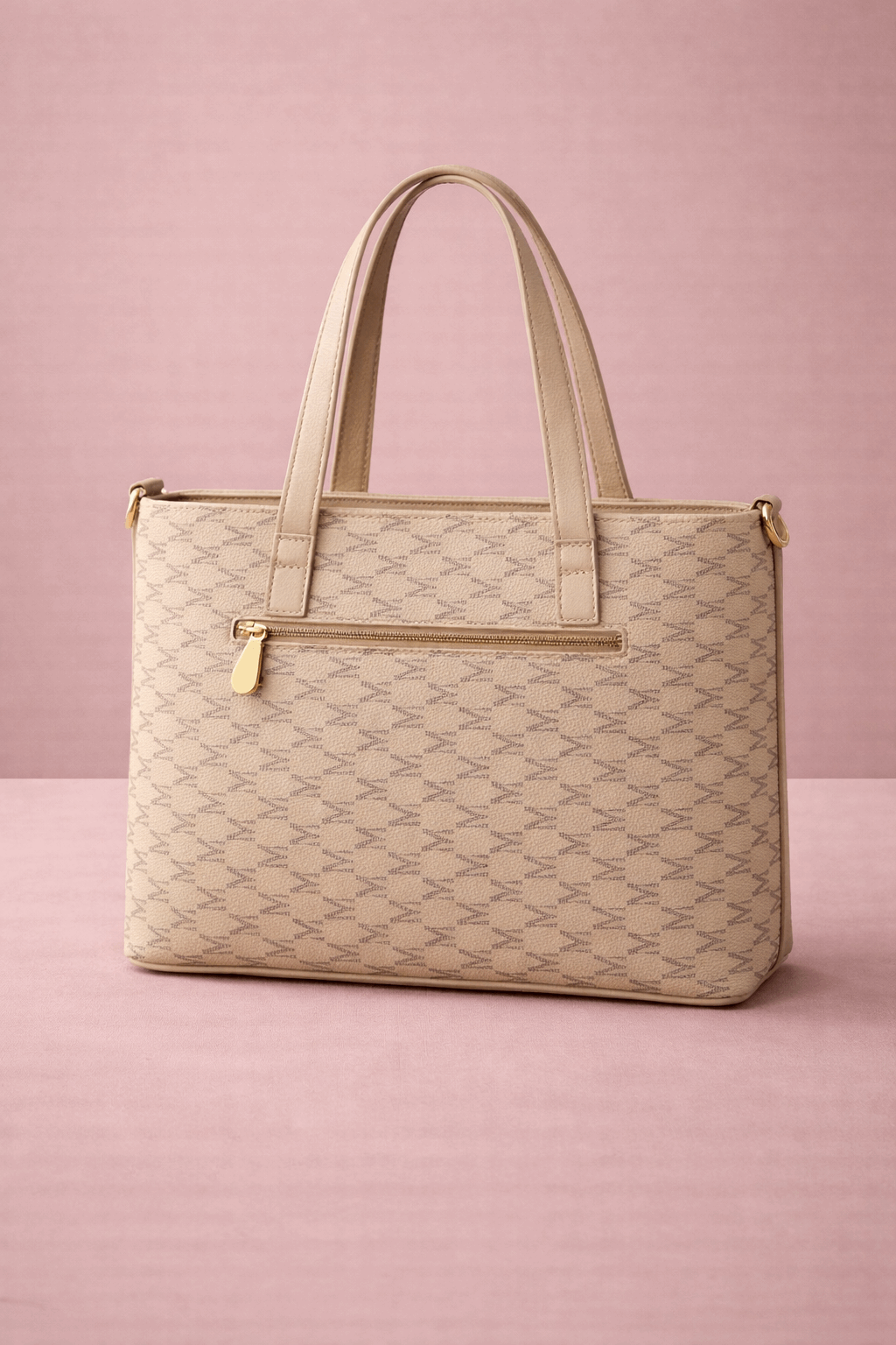 Chlèo Monogram Signature M Tote Bag – Classic Cream