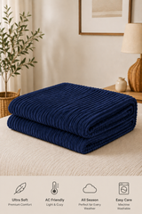 Fluffy Stripe Ac Blanket Double NCS# 208