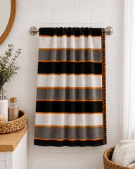 Classic Cotton Multi Stripe Bath Towel