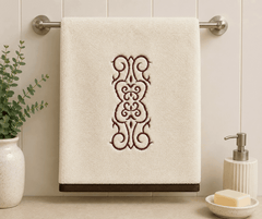 Embroided Cotton Bath Towel