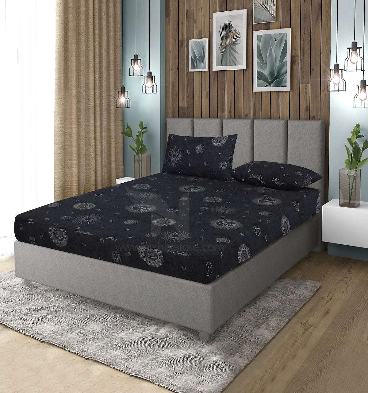 Fitted Double Bed Sheet DS# 330