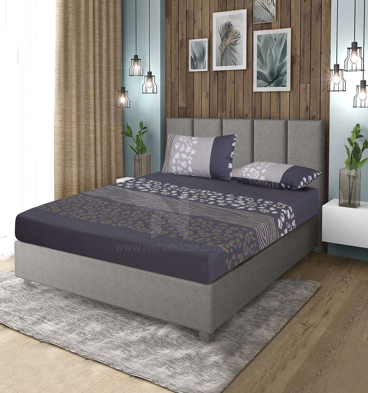 Fitted Double Bed Sheet DS# 336
