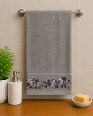 Printed Border Cotton Hand Towel (Pack of 2)