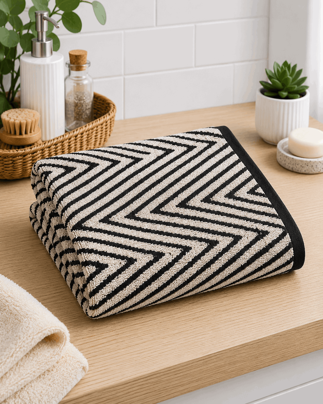 Nordic Style Pattern Hand Towel (Pack of 2)