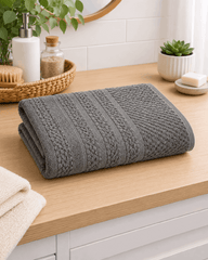 Classic Cotton Bath Towel Popcorn Pattern