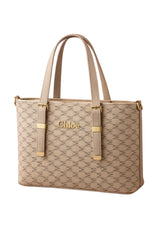 Chlèo Monogram Signature M Tote Bag – Classic Cream