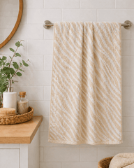 Premium Cotton Zebra Stripe Bath Towel