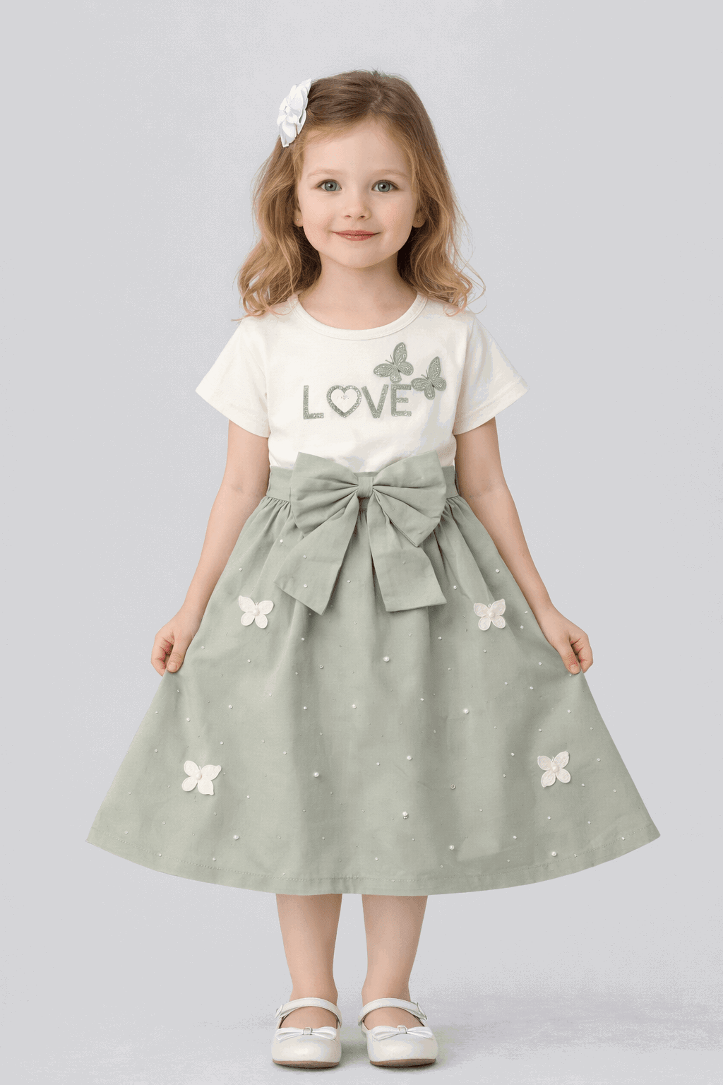 Butterfly Bow Party Dress