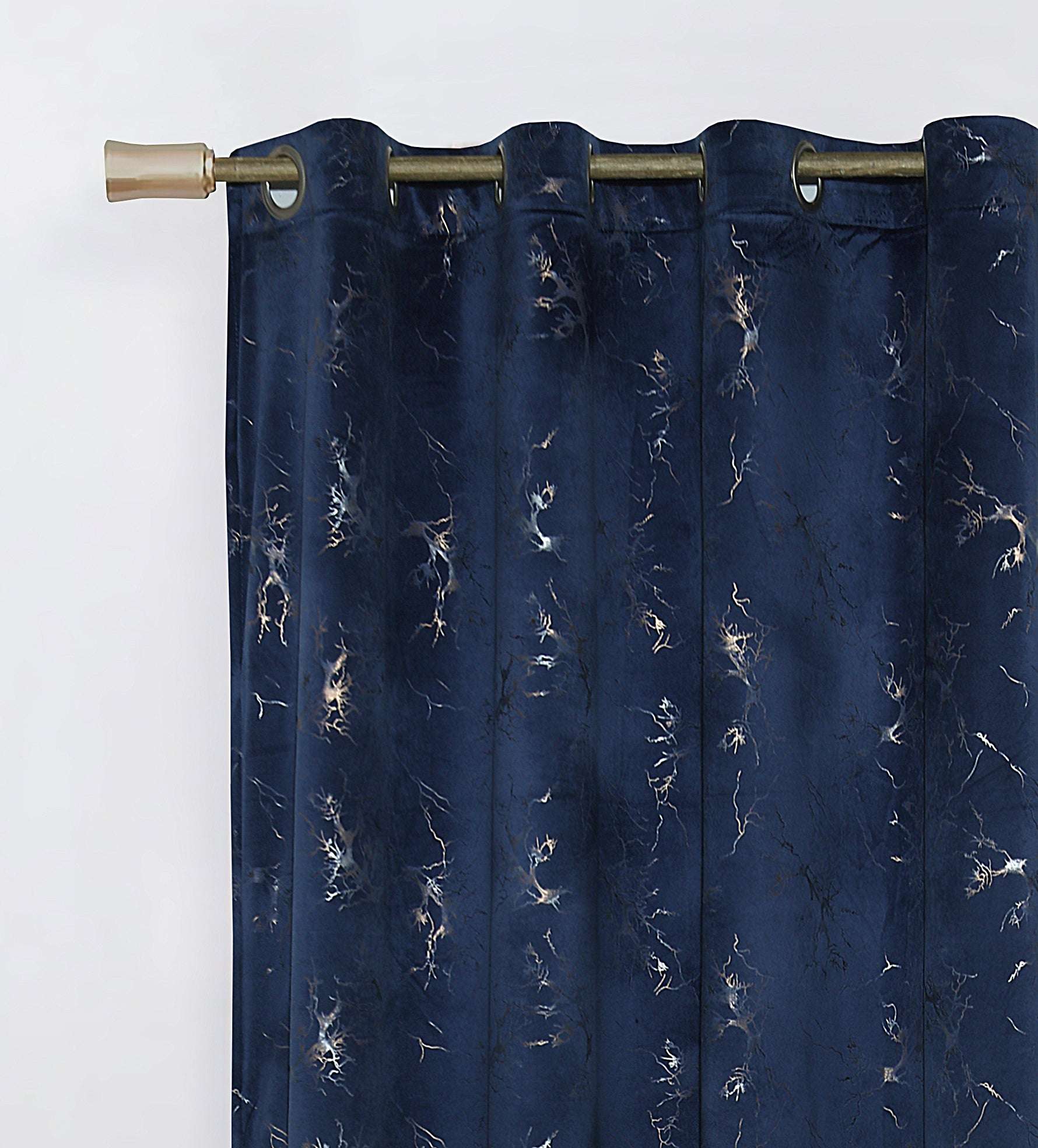 Texture Velvet Curtains Pack of 2 Design # 075