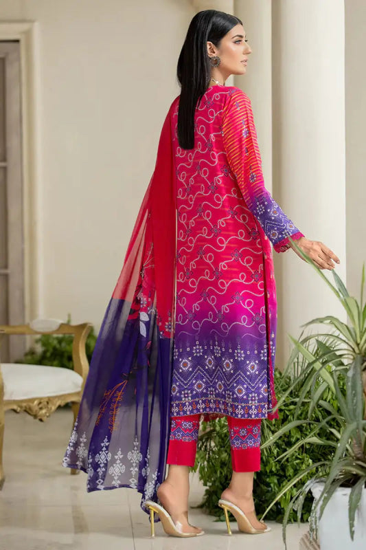 Digital Printed Exclusive Viscose Embroidered CNR ALY VOL1 D#1 - Nishat Creative Store