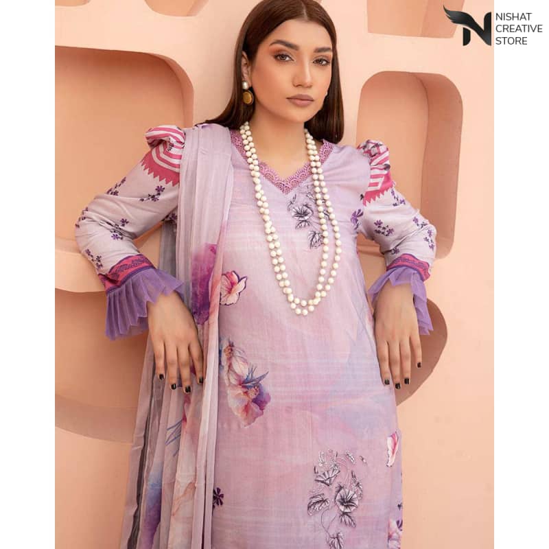 Embroidered Boring Daman Vol 02 ,23 D# 05 - Nishat Creative Store