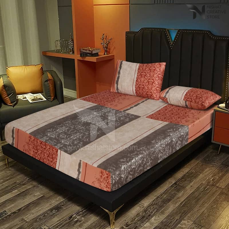 Fitted Double Bed Sheet Ds# 125