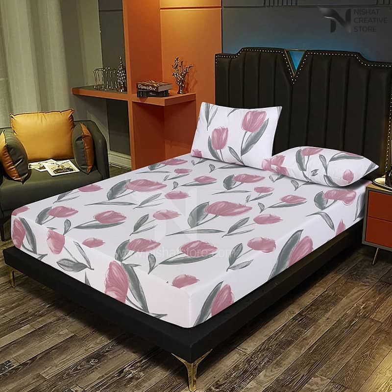 Fitted Double Bed Sheet Ds# 193