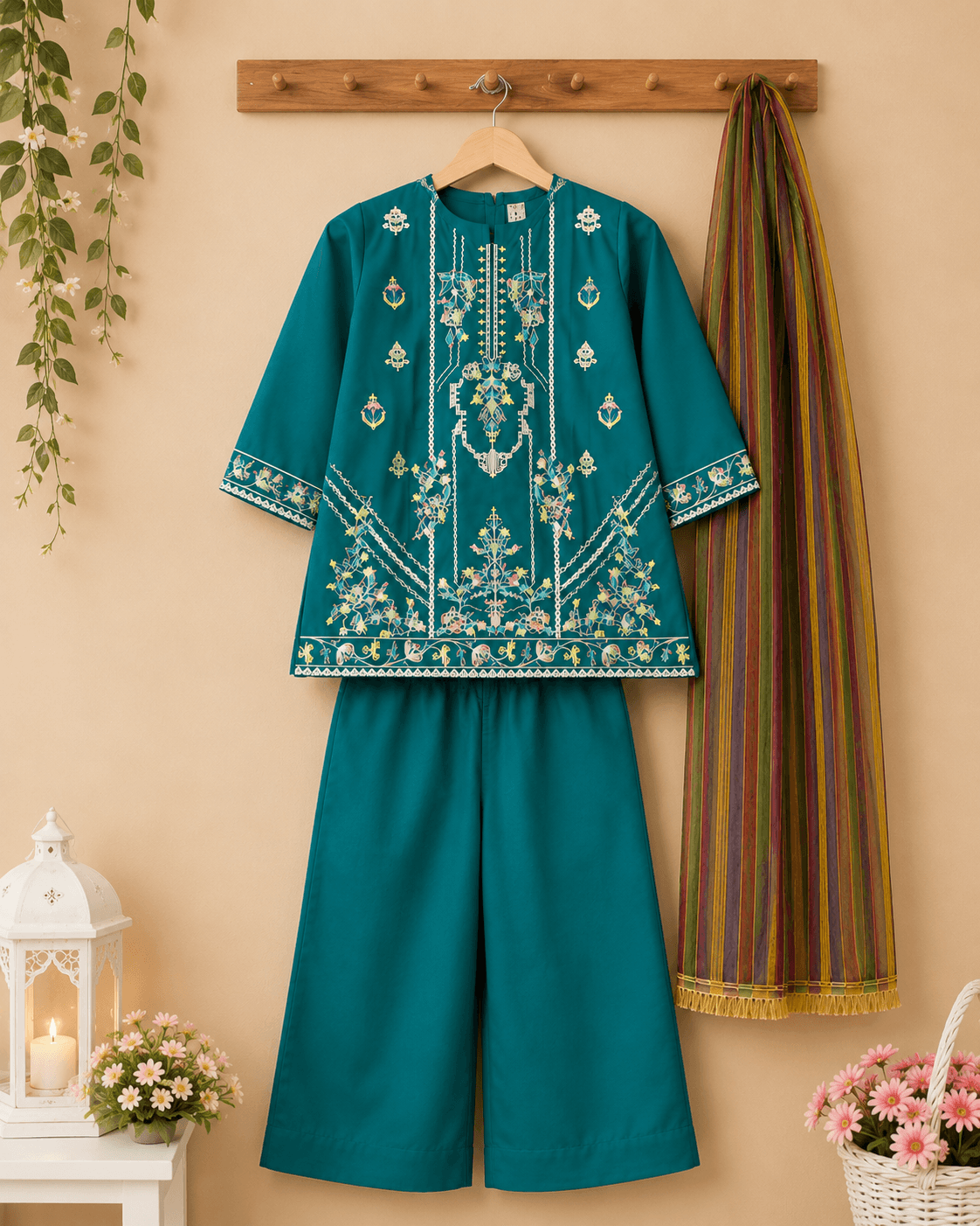 Girl Embroidered Fancy Suit