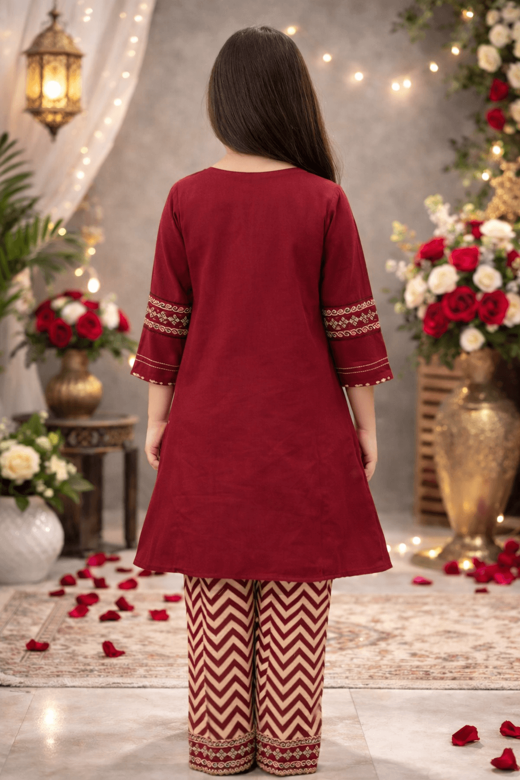 Girl Embroidery 2 pcs Set