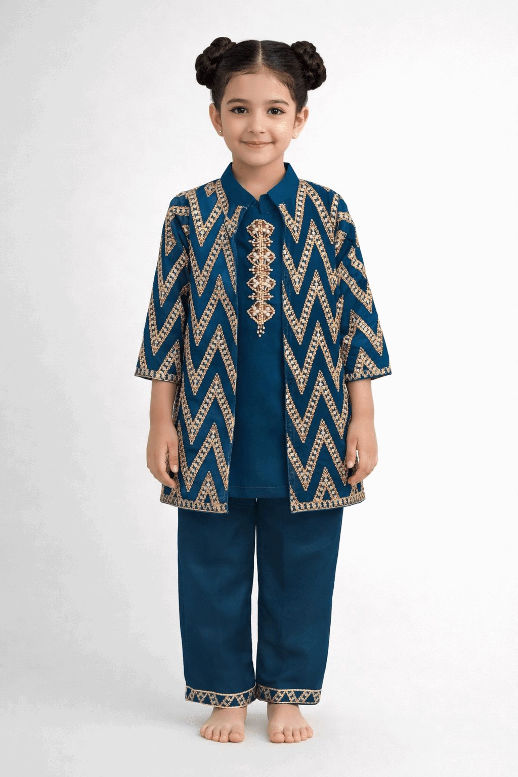 Little Princess Embroidered Fancy Suit
