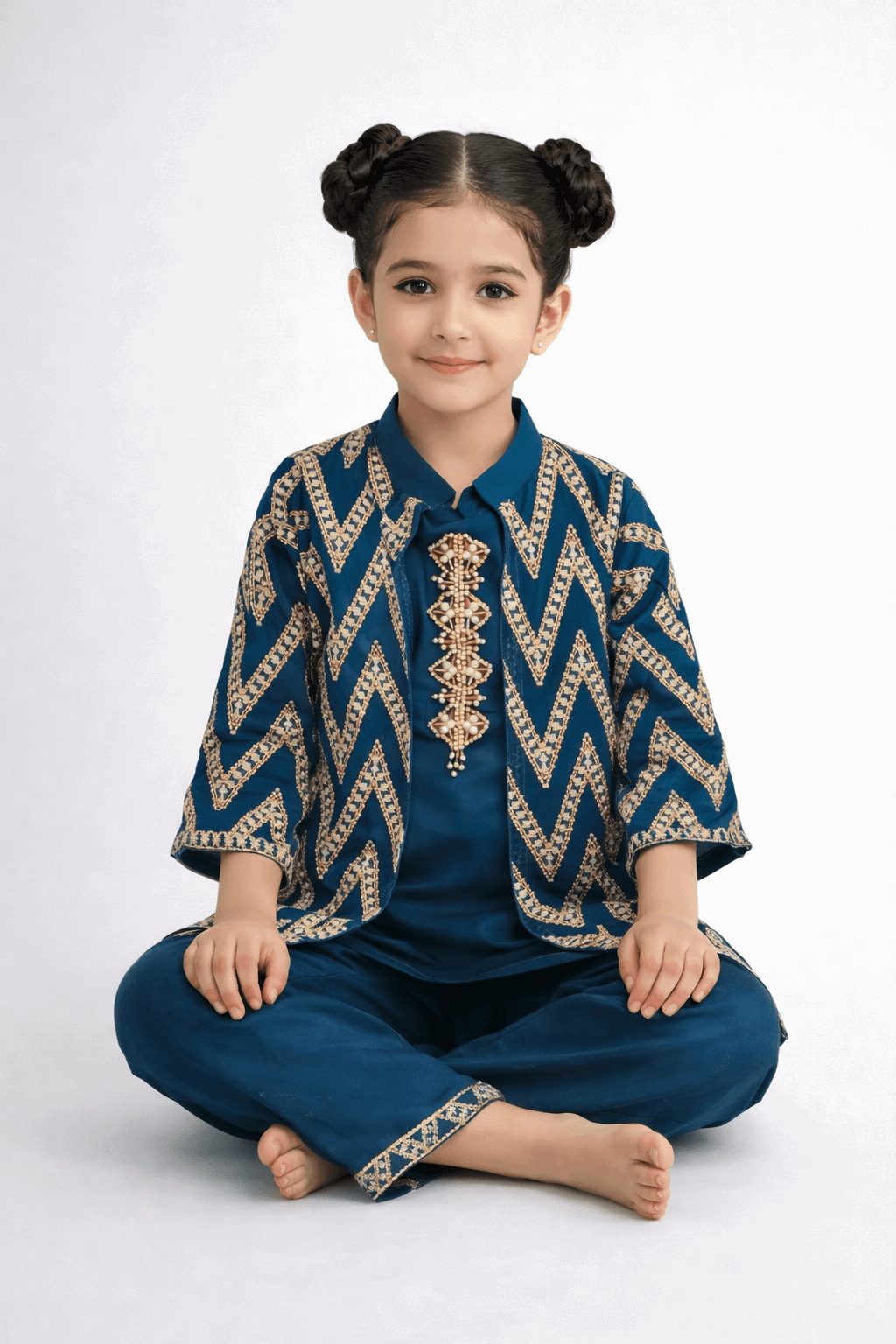 Little Princess Embroidered Fancy Suit