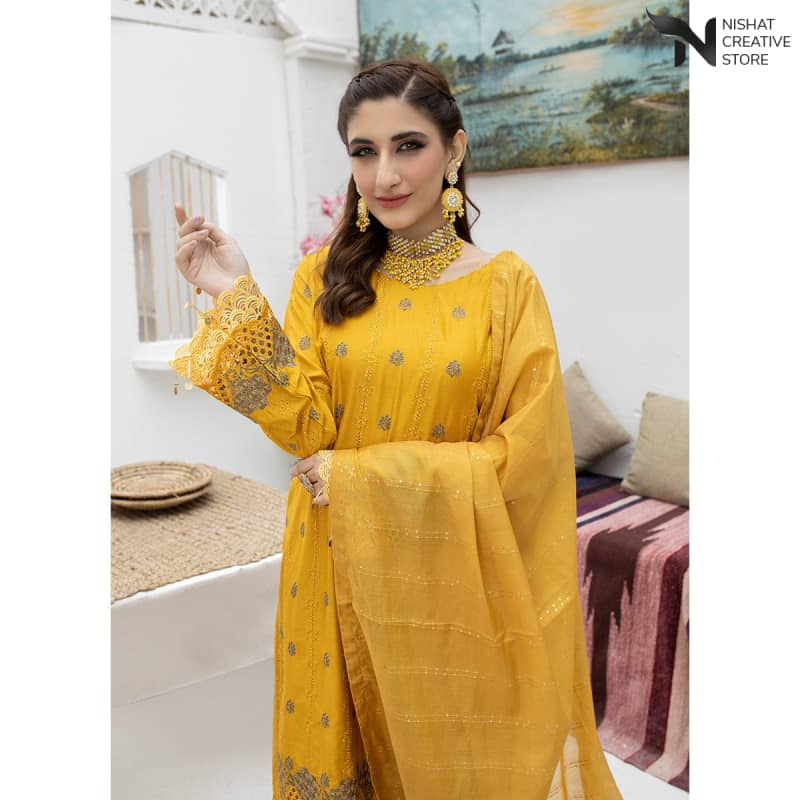 Luxury Embroidered MALKA Vol 09 D#01 - Nishat Creative Store